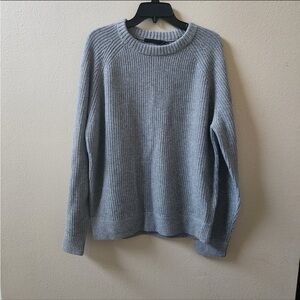 NWOT Jenni Kayne Men's 100% Cashmere Fisherman Sweater pullover jumper size XL